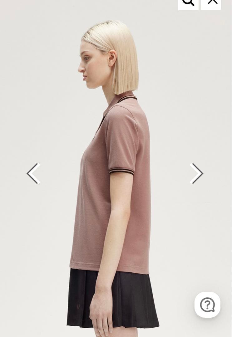 Fred Perry ピンクブラウン　ポロシャツ 半袖