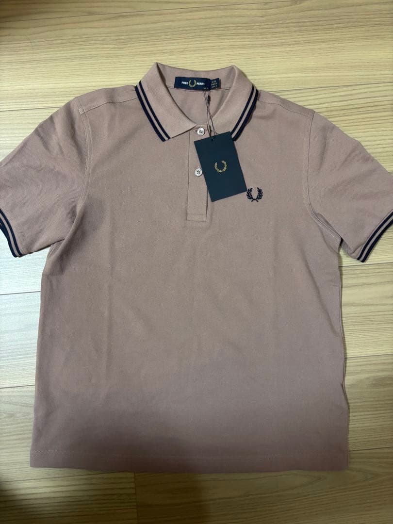 Fred Perry ピンクブラウン　ポロシャツ 半袖