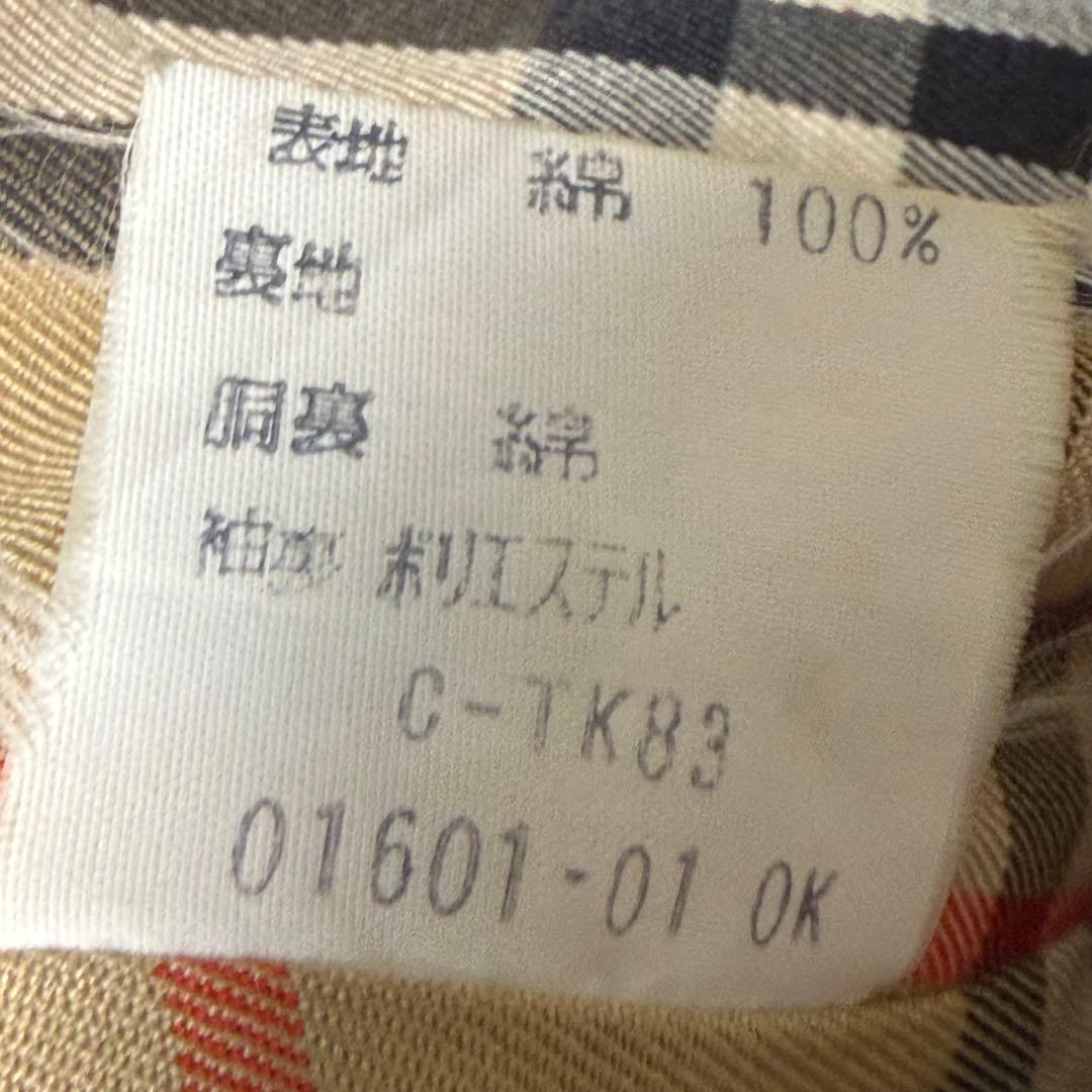 Burberrys ステンカラーコート ノバチェック 白タグ サイズ7AB2