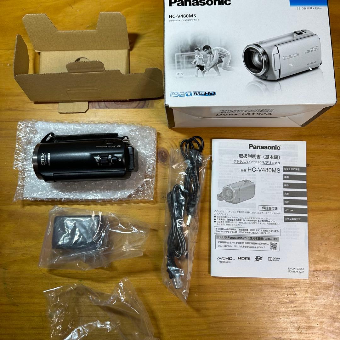 Panasonic HC-V480MS ビデオカメラ ほぼ新品 6326