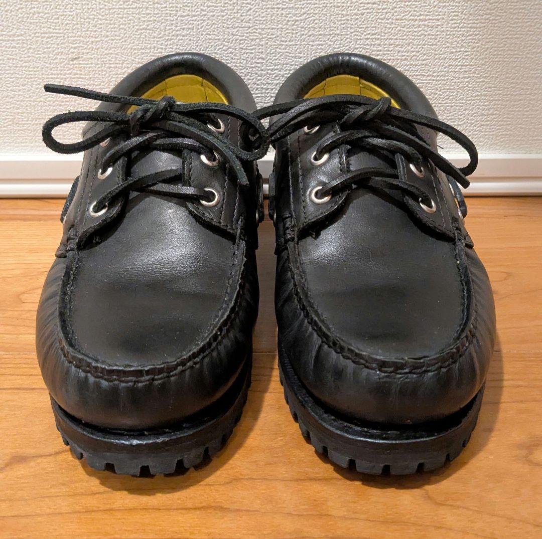 ★希少・美品★Timberland スリーアイ ヌバック ブラック 25.5cm
