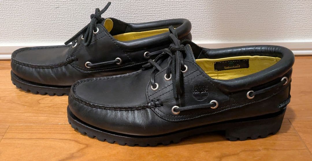 ★希少・美品★Timberland スリーアイ ヌバック ブラック 25.5cm