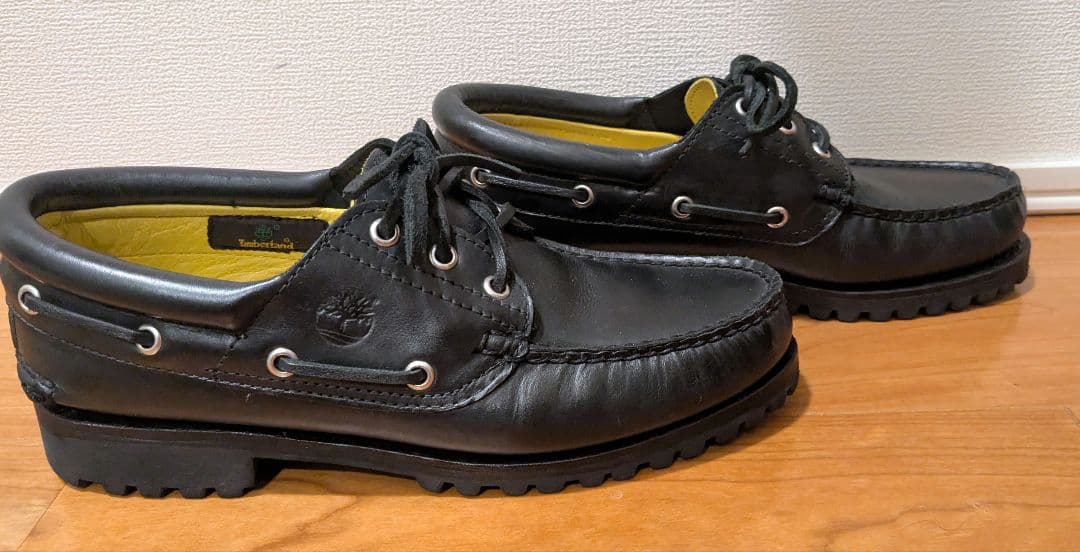 ★希少・美品★Timberland スリーアイ ヌバック ブラック 25.5cm