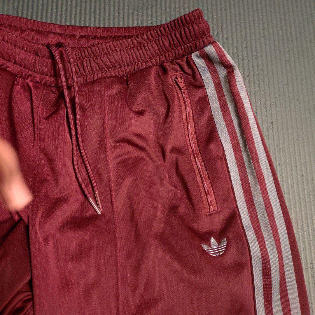 adidas トラックパンツ バーガンディ ベッケンバウアー　マルーン