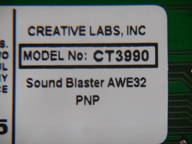 o*3様 Creative Sound Blaster AWE32 CT3990