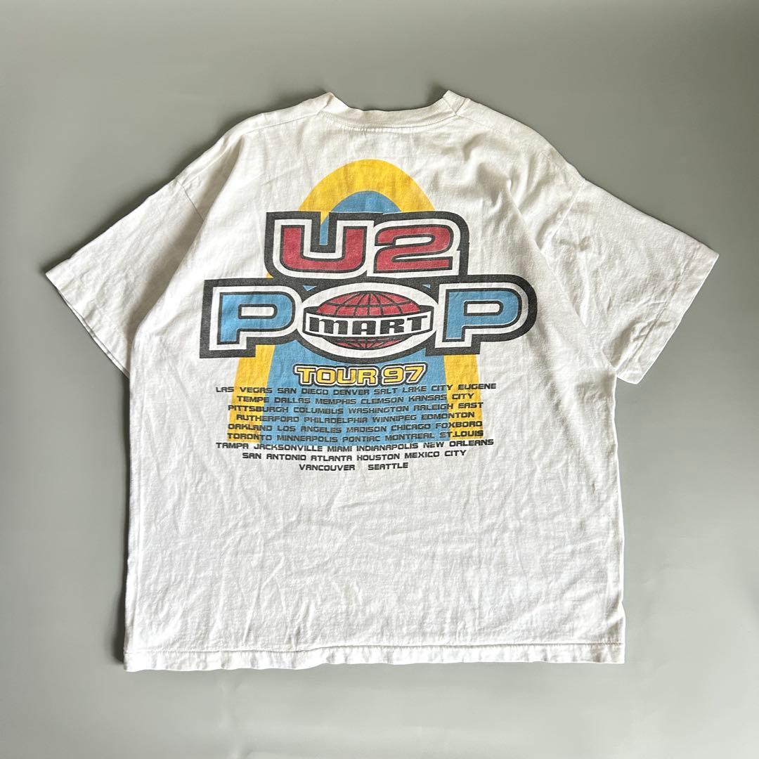 90's U2 \"POP MART TOUR'97\" プリント Tシャツ