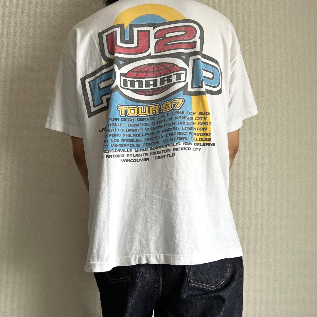 90's U2 \"POP MART TOUR'97\" プリント Tシャツ