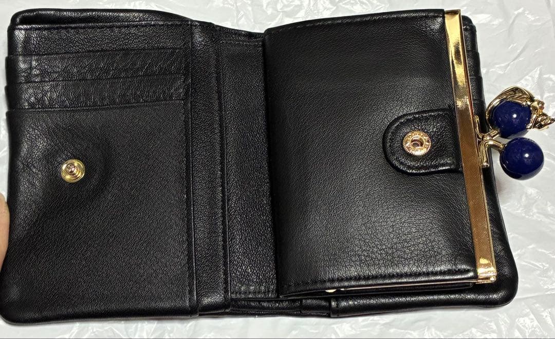 ANNA SUI （アナスイ）二つ折り財布 プレイングキャット