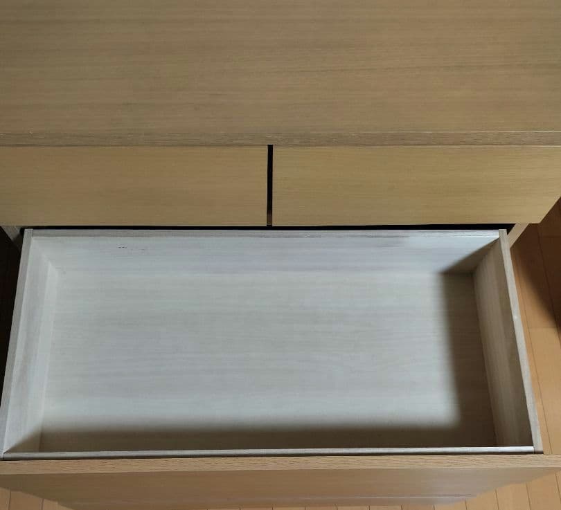 送料込み】無印良品　オーク材チェスト4段　シンプル　人気家具　引き出し
