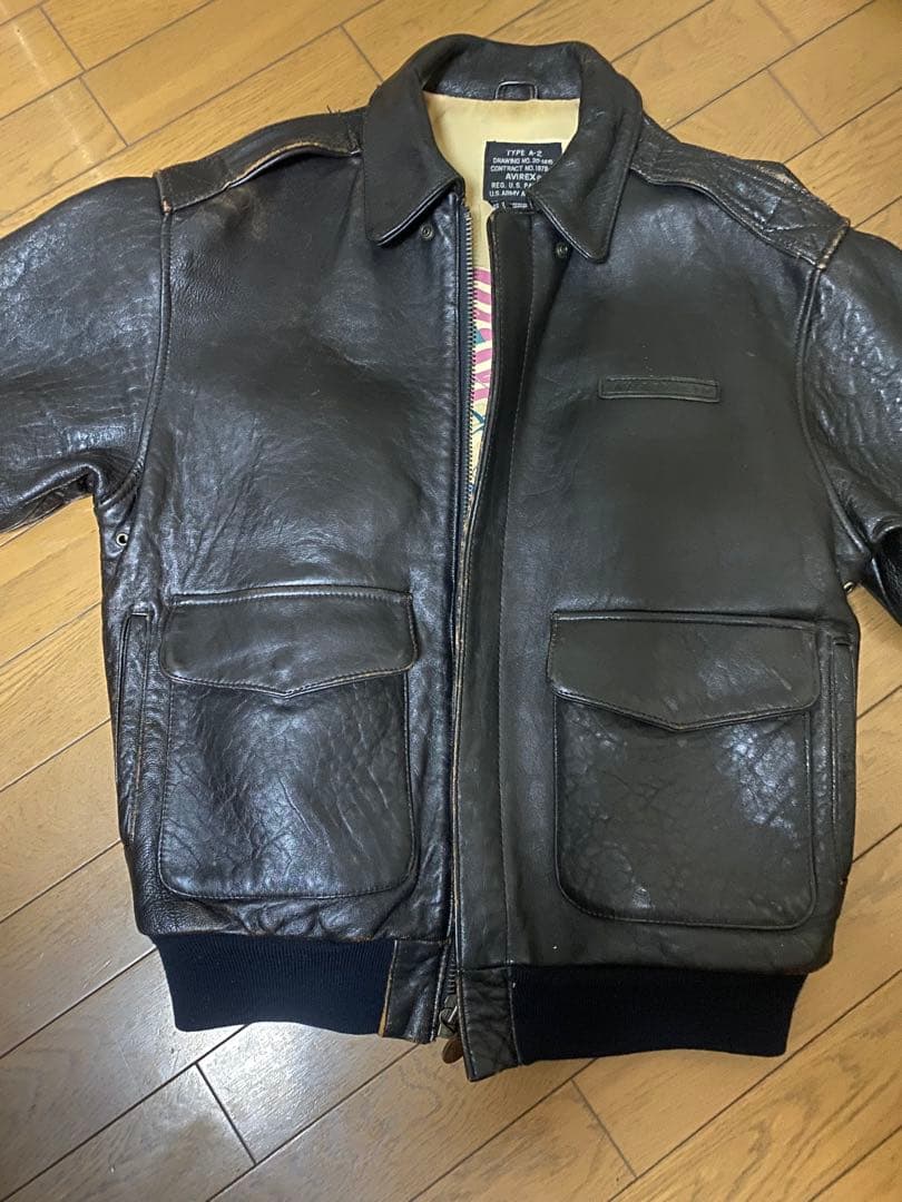 AVIREX レザージャケット ブラック