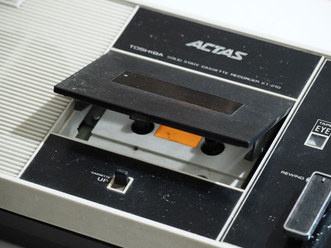 当時物　東芝　カセットテープレコーダー　ACTAS KT-210　ジャンク品扱い