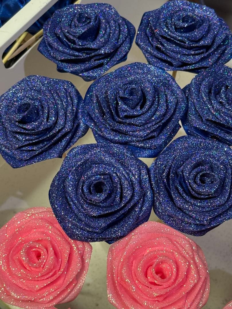 ^_^ グリッターローズ ソープフラワー薔薇 お誕生日 ・記念日 花束