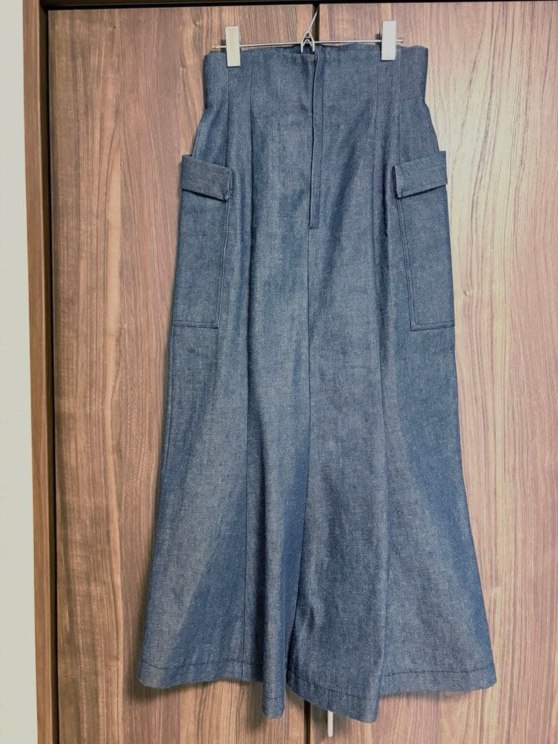 エストネーション ESTNATION コットンデニムマキシスカート