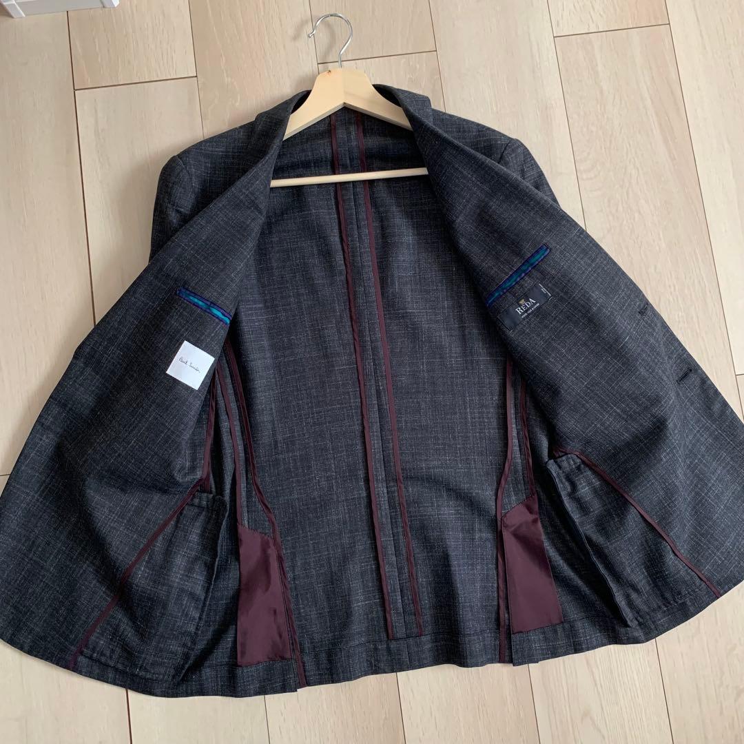 極美品　Paul Smith REDA テーラードジャケット　チェック柄　春夏