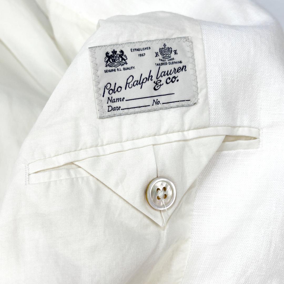 新品 POLO RALPH LAUREN 20SS リネンブレザー 4 ホワイト