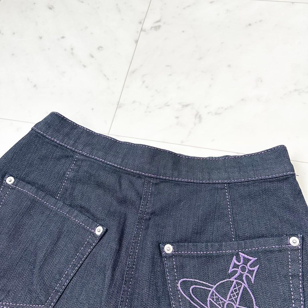 極美品❤️ヴィヴィアンウエストウッド　キュロット　デニム　オーブ　L