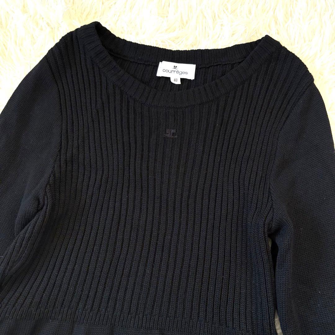 クレージュ セットアップ　ワンピース　ジャケット　千鳥格子　黒