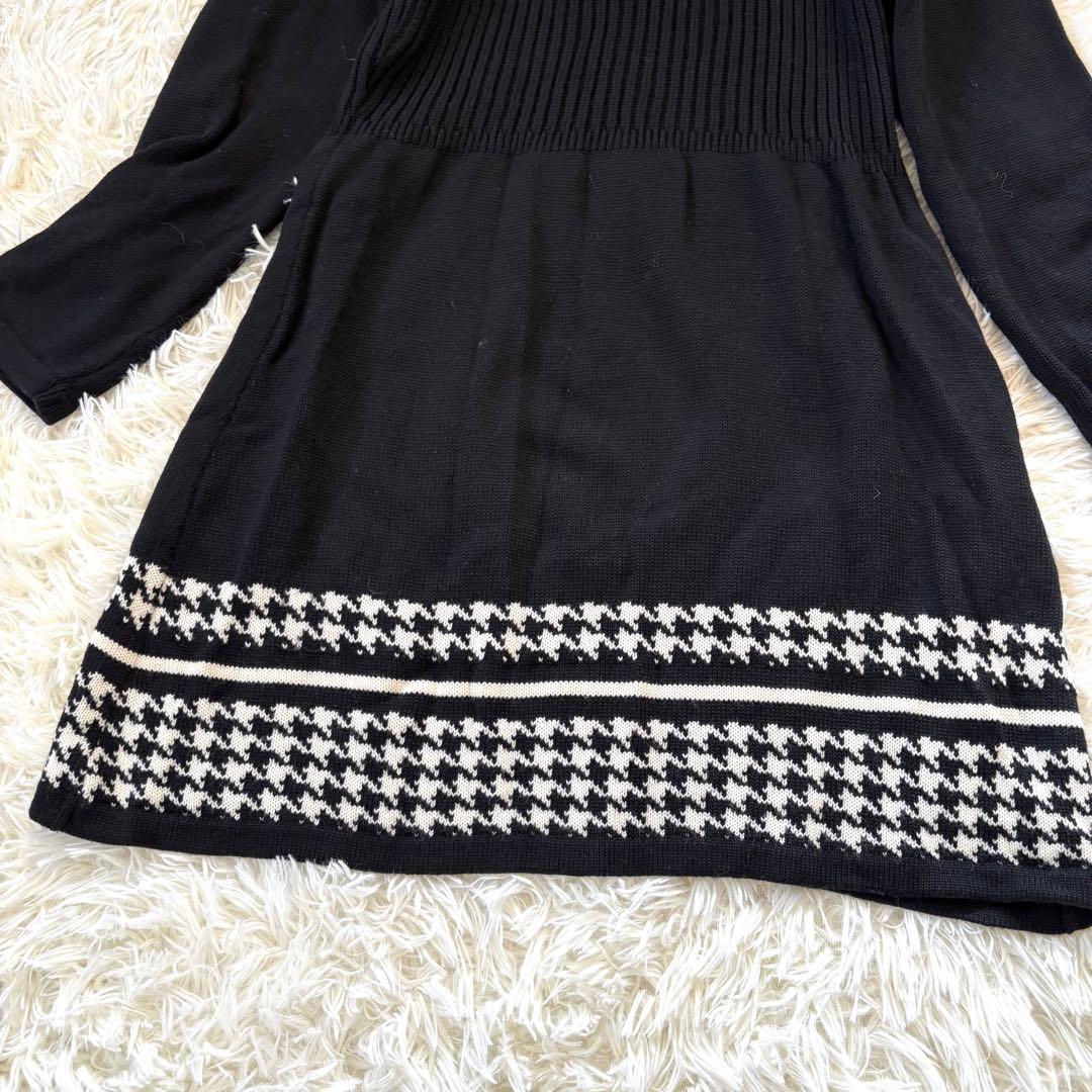 クレージュ セットアップ　ワンピース　ジャケット　千鳥格子　黒