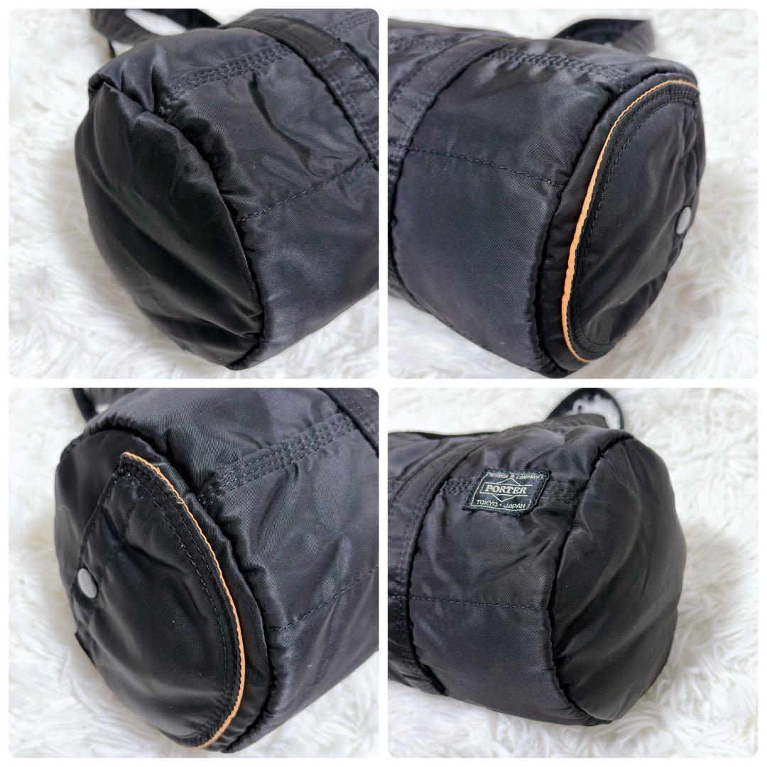 ✨廃盤品✨PORTER ポーター タンカー ミニボストン ドラムバッグ ブラック