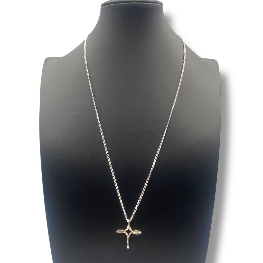美品 TIFFANY ティファニー ネックレス クロス インフィニティ 925