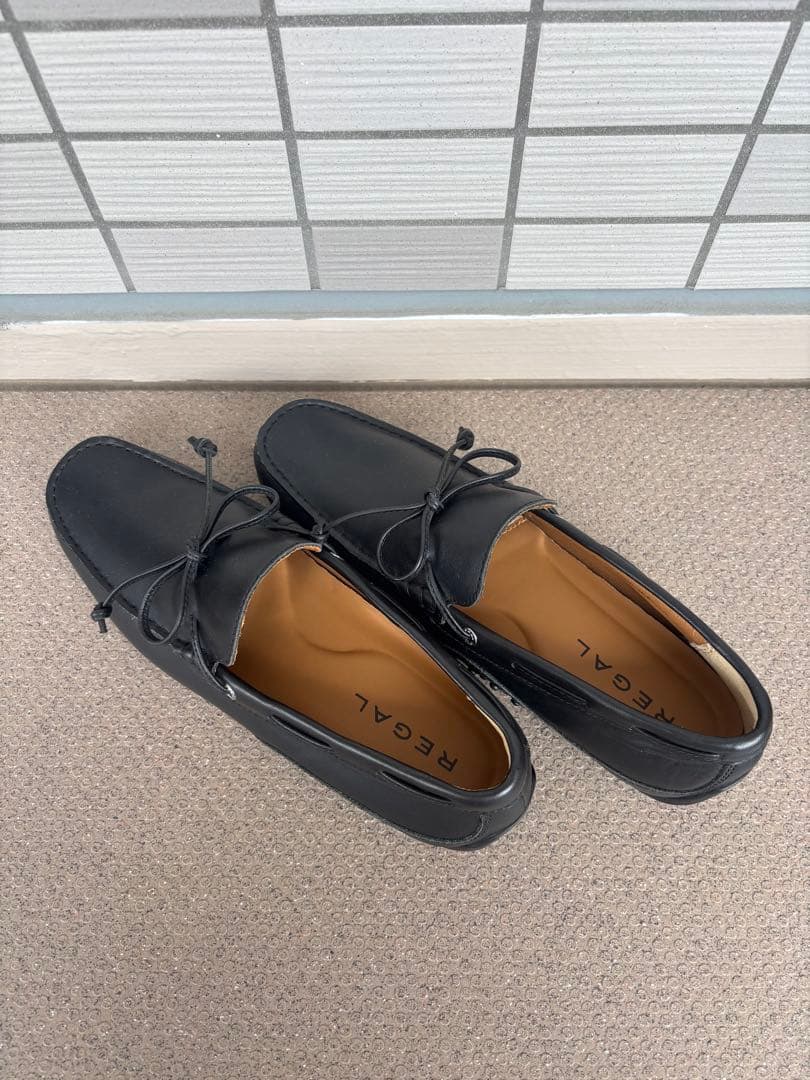 リーガル 革靴 REGAL ブラック モカシン