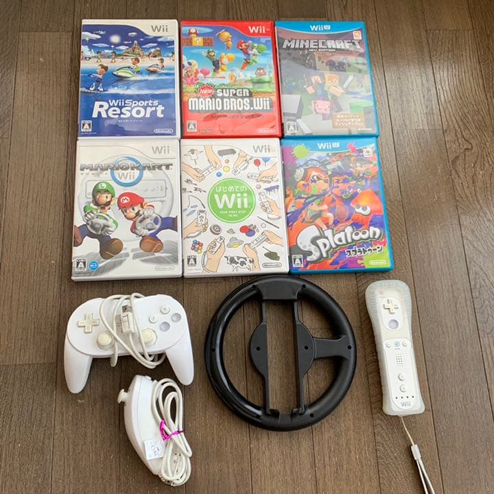 WiiUファミリープレミアムセット KURO＋ソフト6枚付き