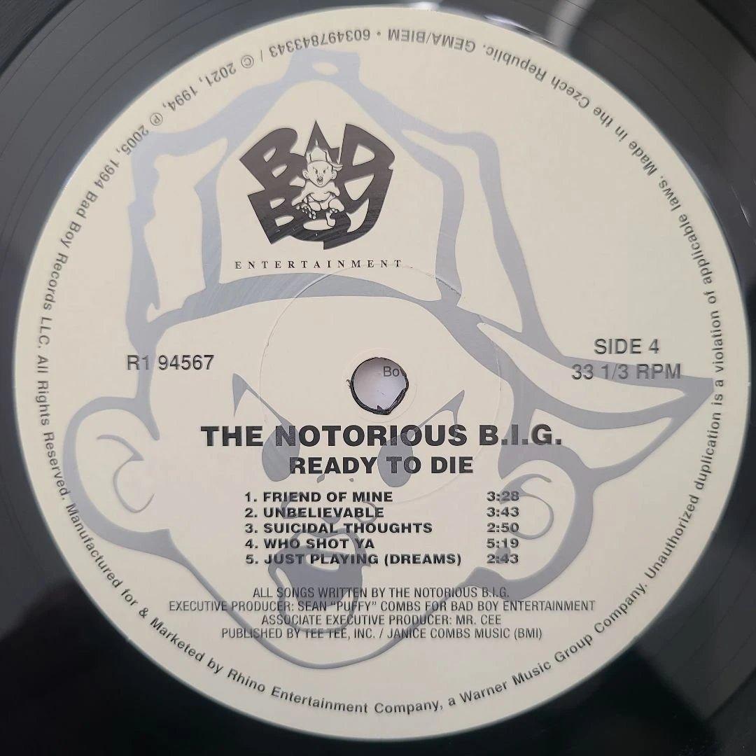 ★ＥＵ盤２ＬP★『READY TO DIE』THE NOTORIOUS BIG