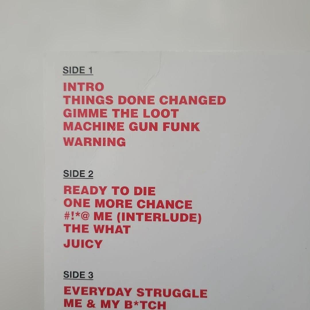 ★ＥＵ盤２ＬP★『READY TO DIE』THE NOTORIOUS BIG