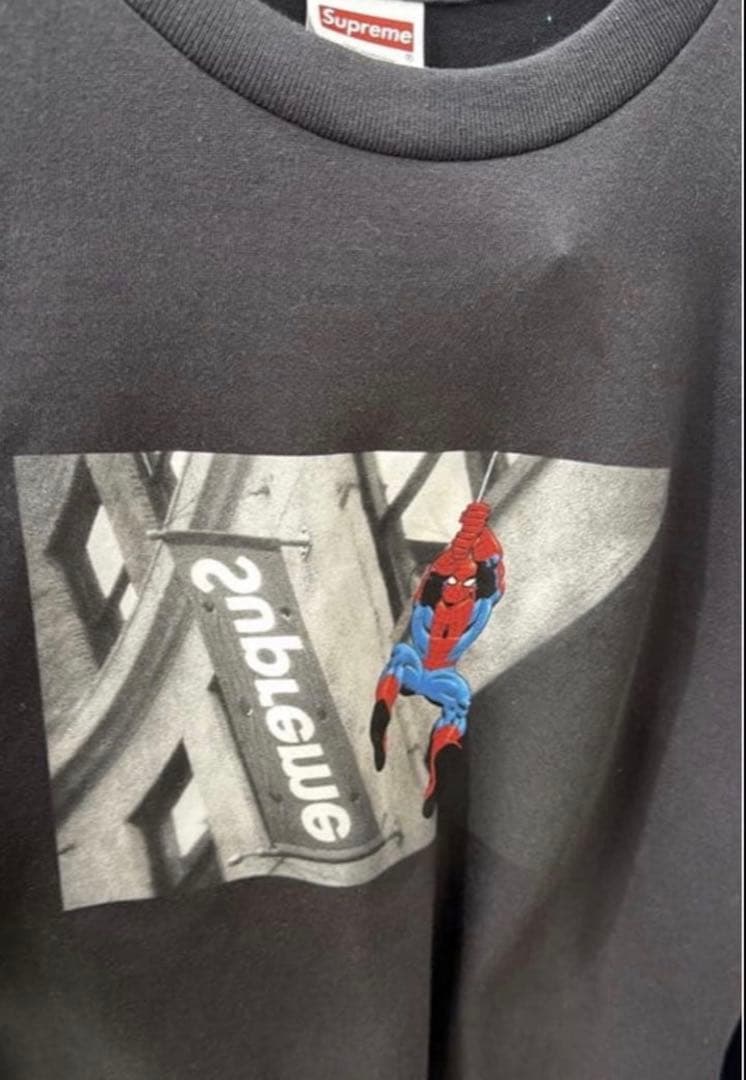 Supreme x Spider-Man Tee ブラック S