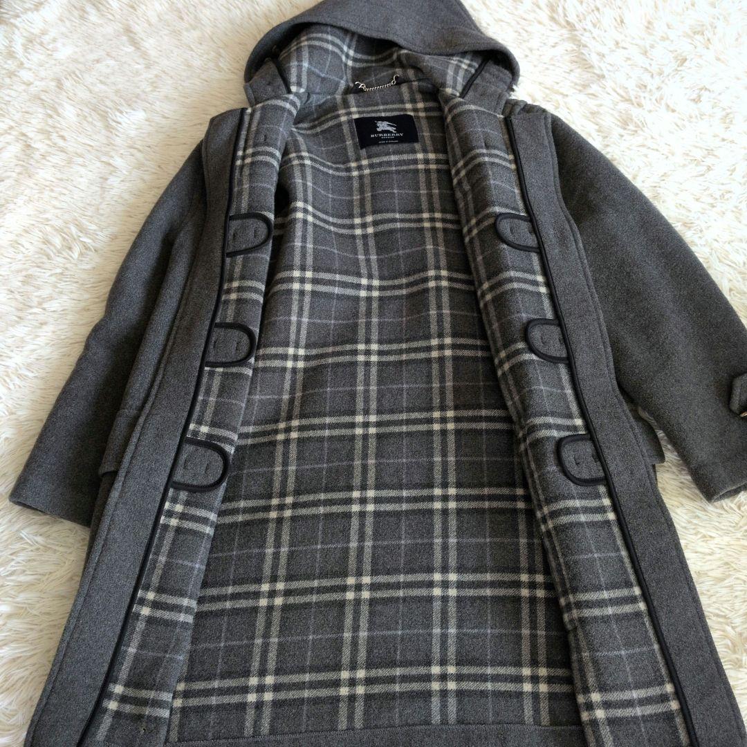 BURBERRY LONDON メンズ ノバチェック ダッフルコート グレー
