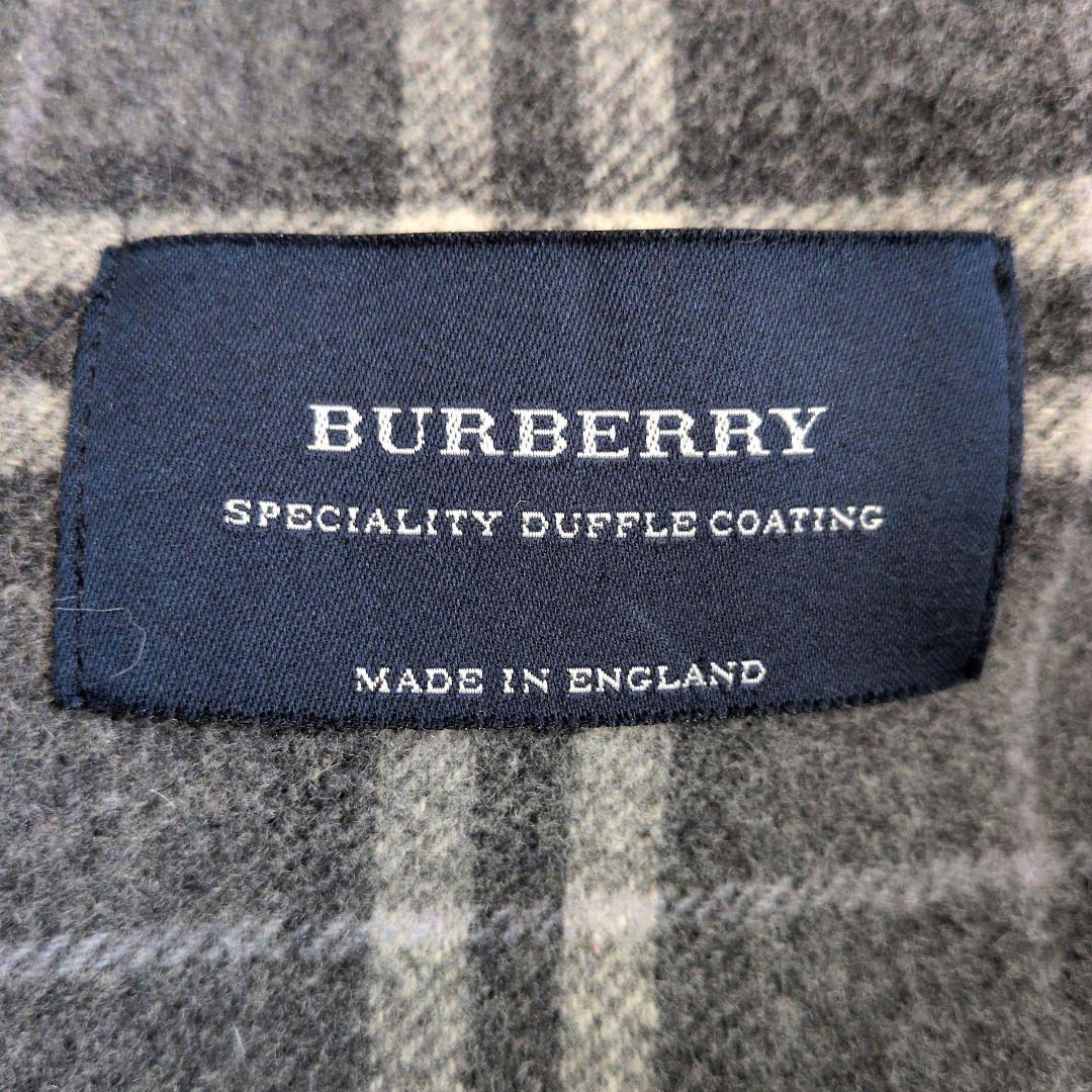 BURBERRY LONDON メンズ ノバチェック ダッフルコート グレー