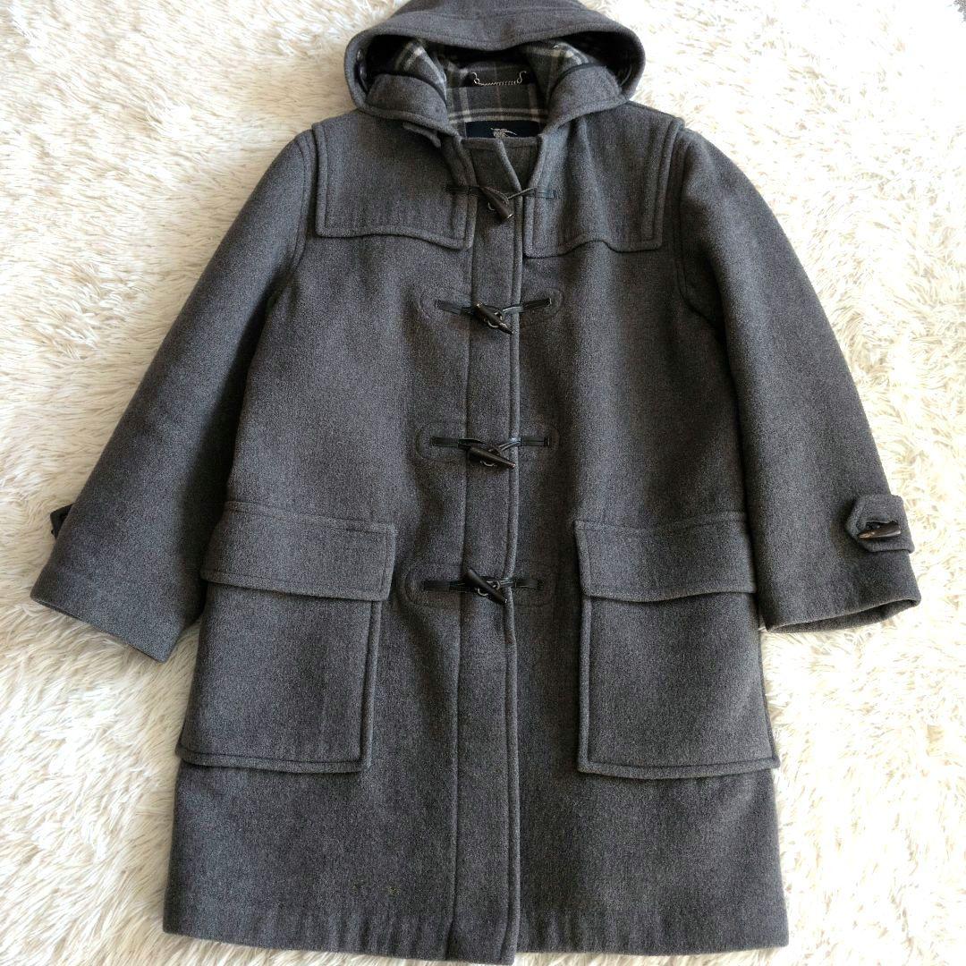 BURBERRY LONDON メンズ ノバチェック ダッフルコート グレー