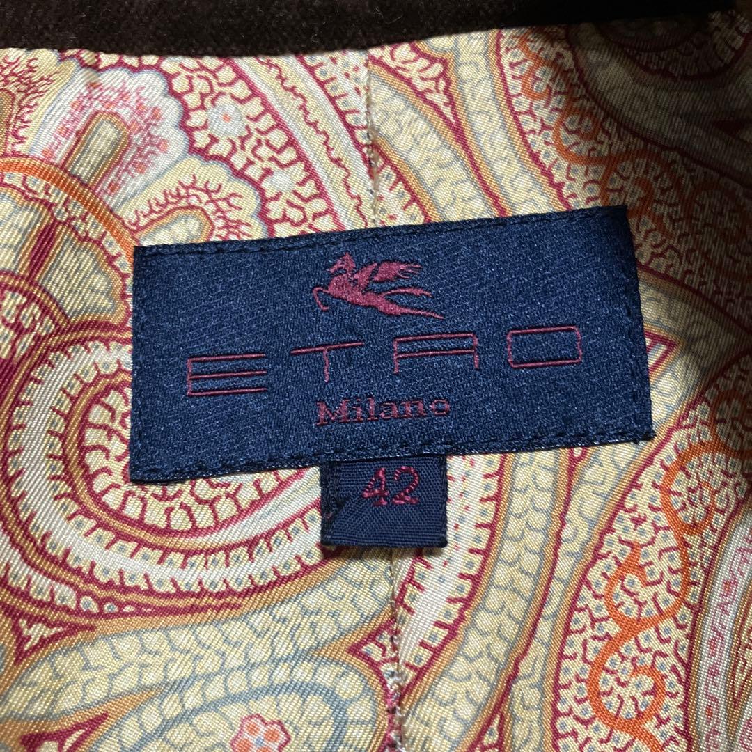 ETRO エトロ 高級ウールミドル〜ハーフ丈 裏地シルク パリ直営店購入 42