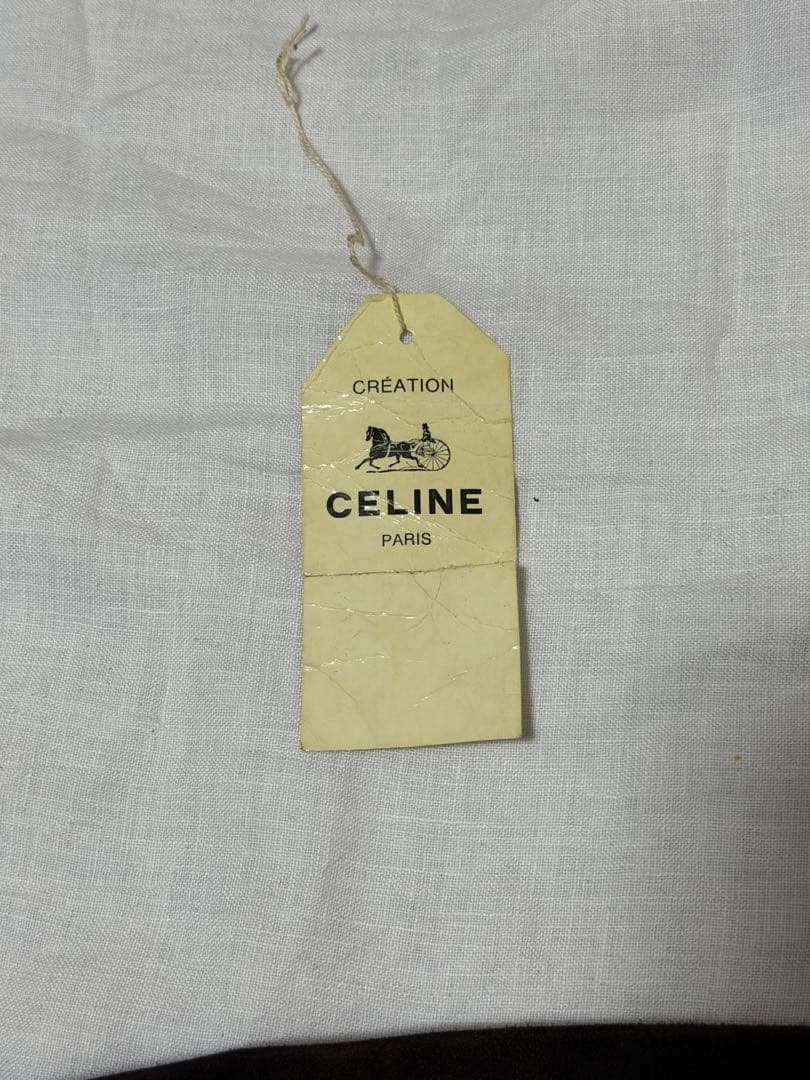 CELINE セリーヌVINTAGE スエード レザーロングコート ブラウン