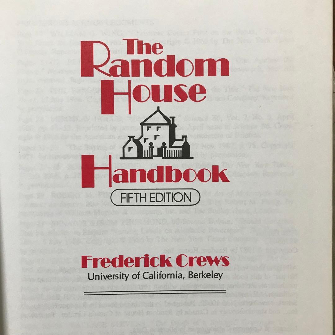 洋書 The Random House Handbook FIFTH EDITION