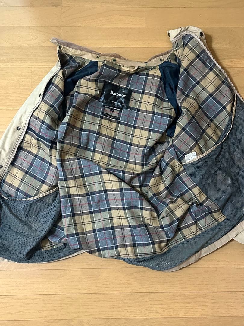 Barbourビューフォートジャケットメンズ2XL グレージュ襤褸