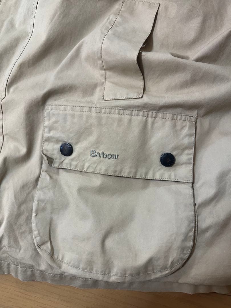 Barbourビューフォートジャケットメンズ2XL グレージュ襤褸