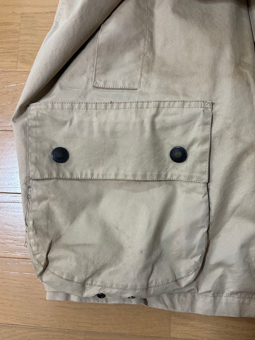Barbourビューフォートジャケットメンズ2XL グレージュ襤褸