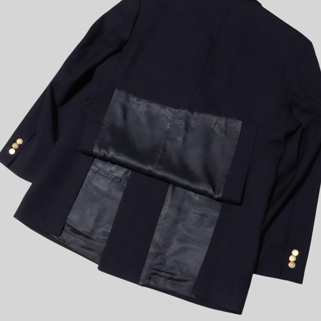 英国製★BURBERRY★紺ブレ 金ボタン★ダブルブレザージャケット★ネイビー