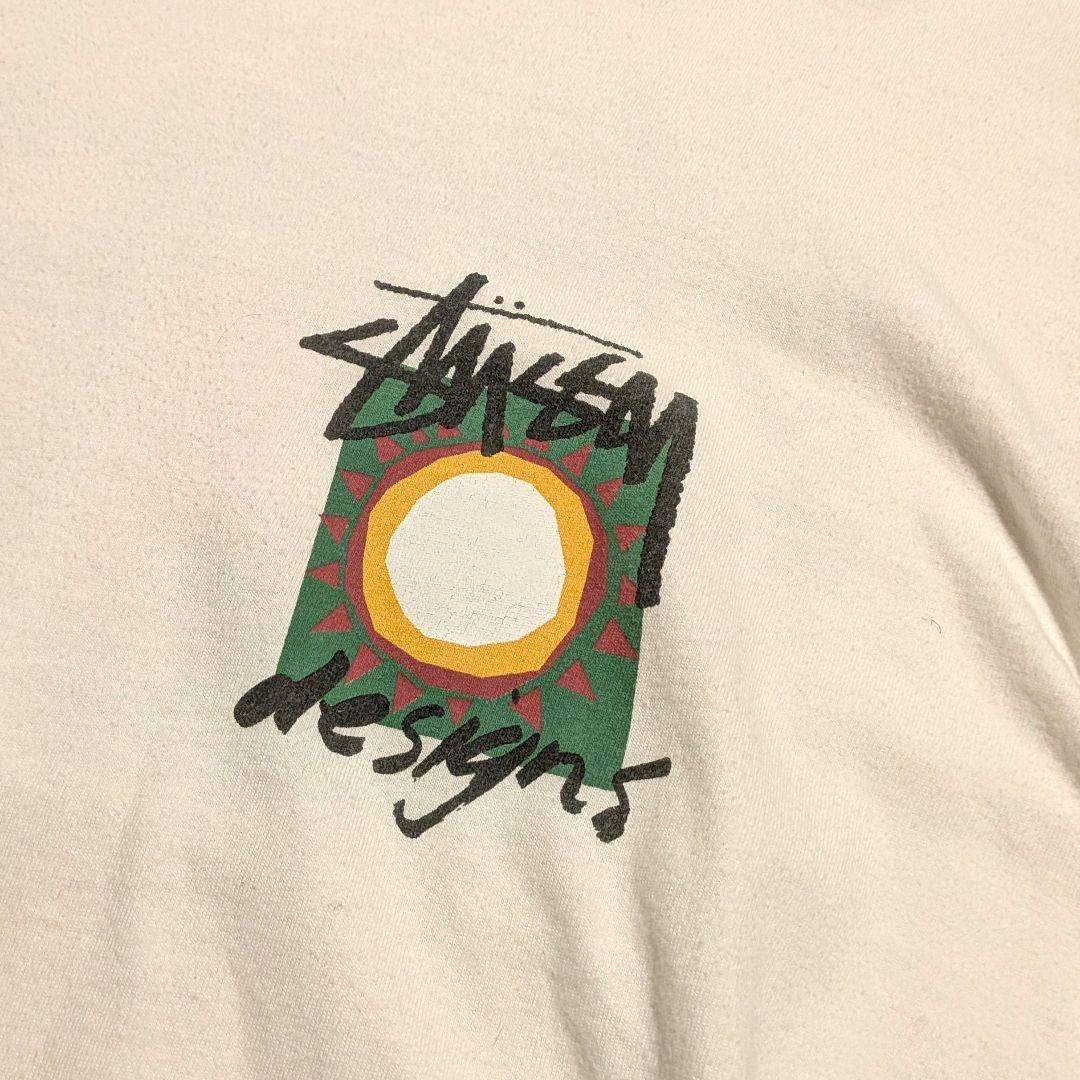 t*a様 【М】OLD STUSSY バックプリント ロンT 黒タグ メキシコ製