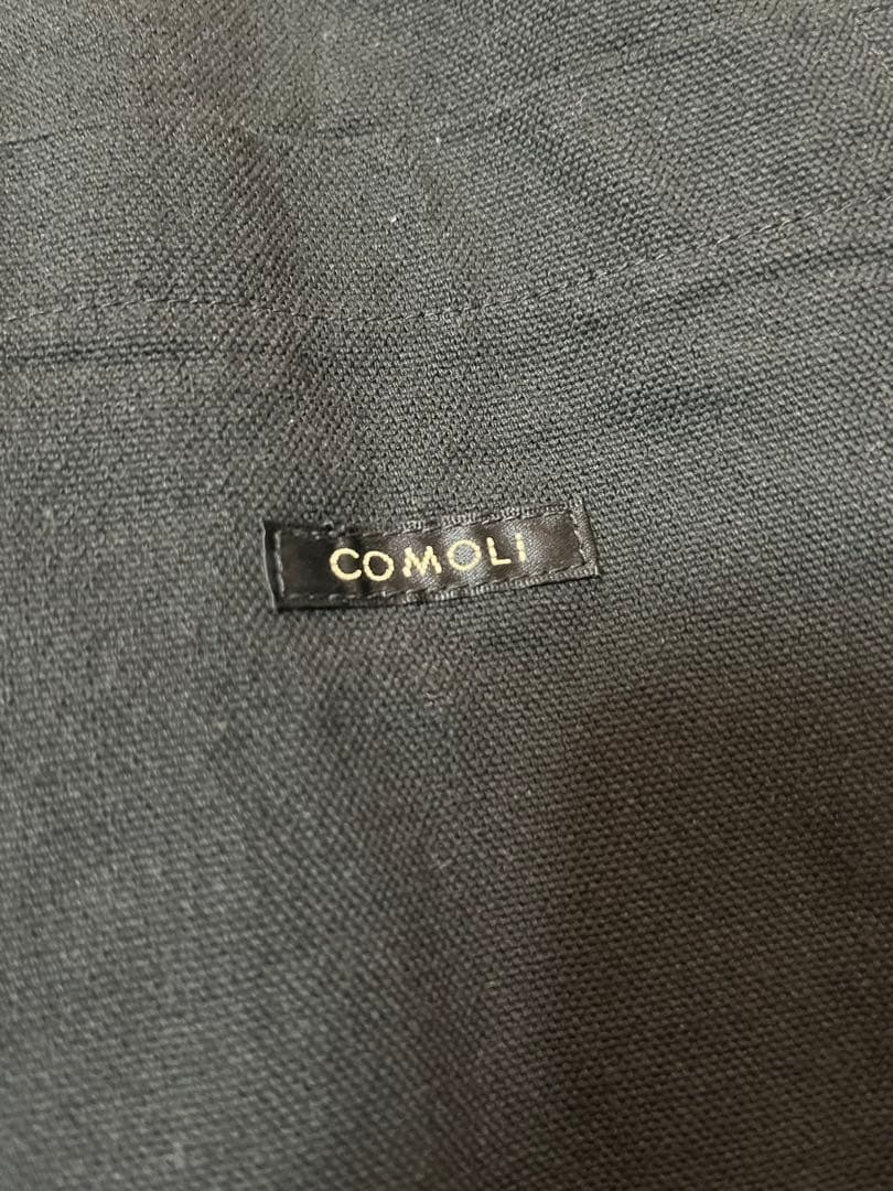 25ss COMOLI コットンダックスB01-01006 黒3