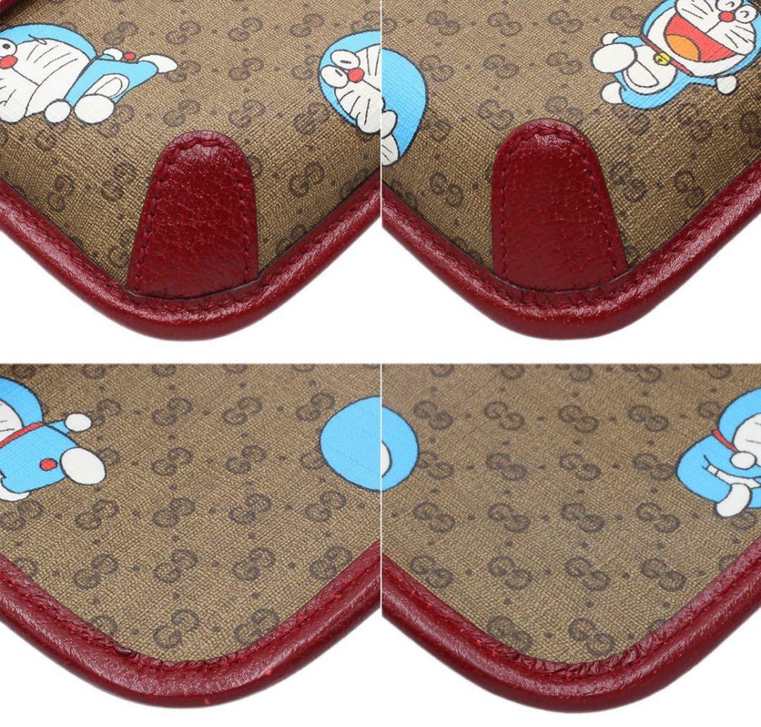 N2300 新同!! グッチ ドラえもんコラボ マイクロGG ボディバッグ