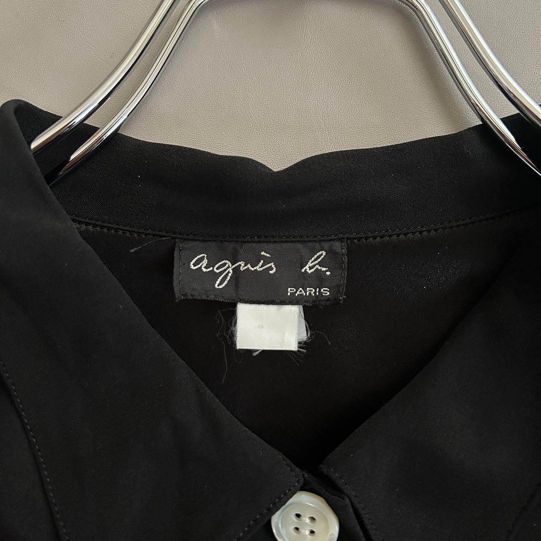 agnès b. アニエスベー シャツワンピース ロング リボン