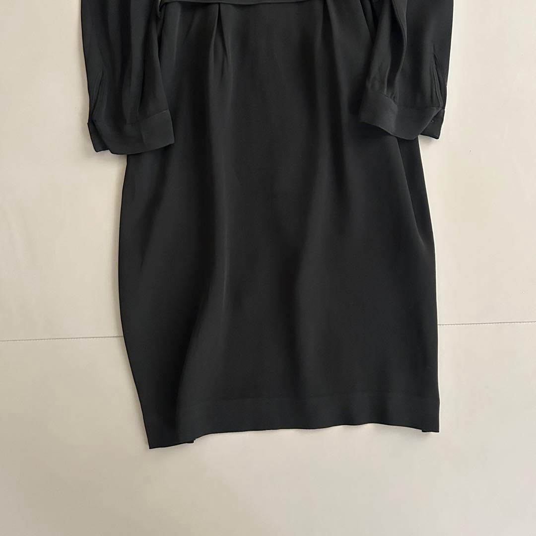 agnès b. アニエスベー シャツワンピース ロング リボン