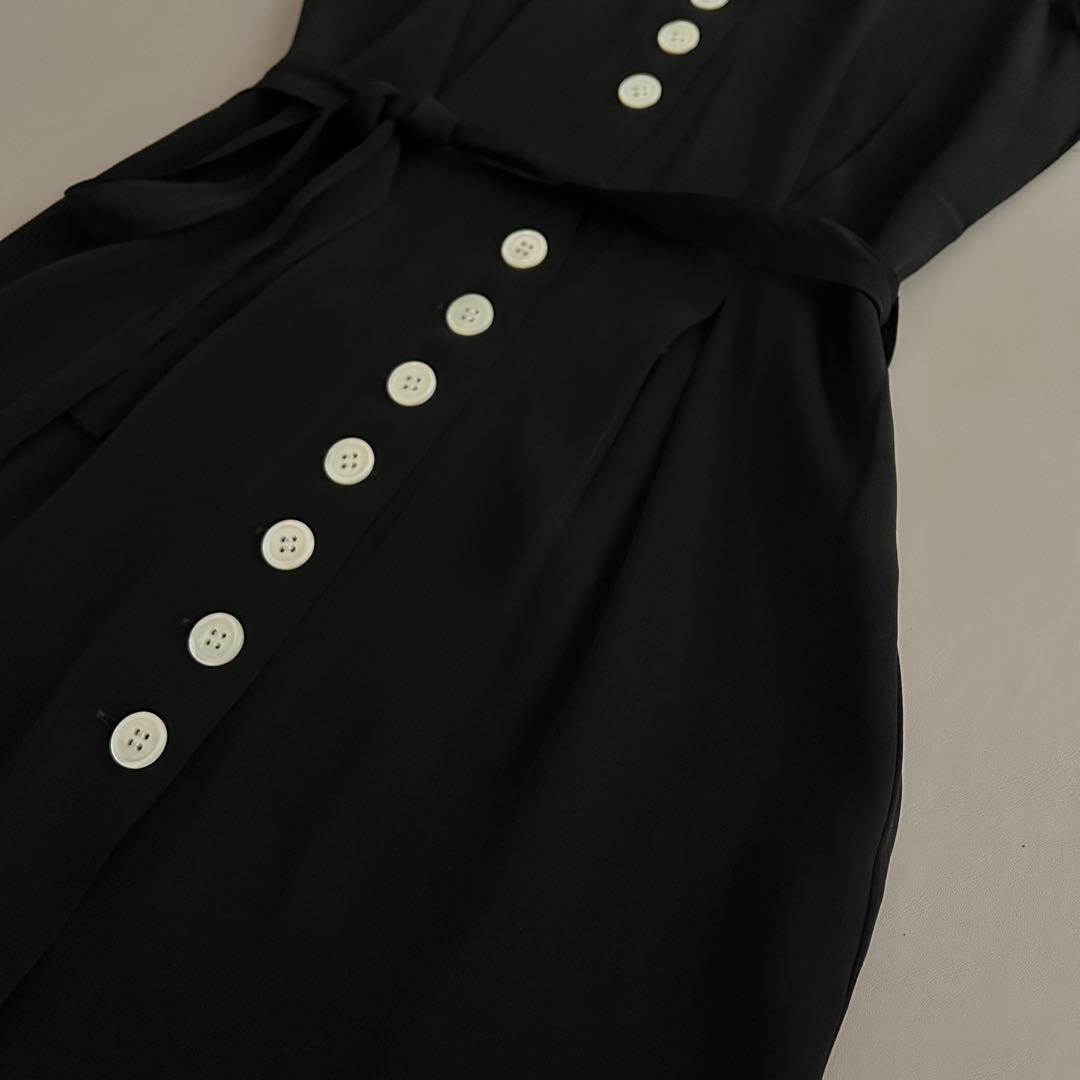 agnès b. アニエスベー シャツワンピース ロング リボン