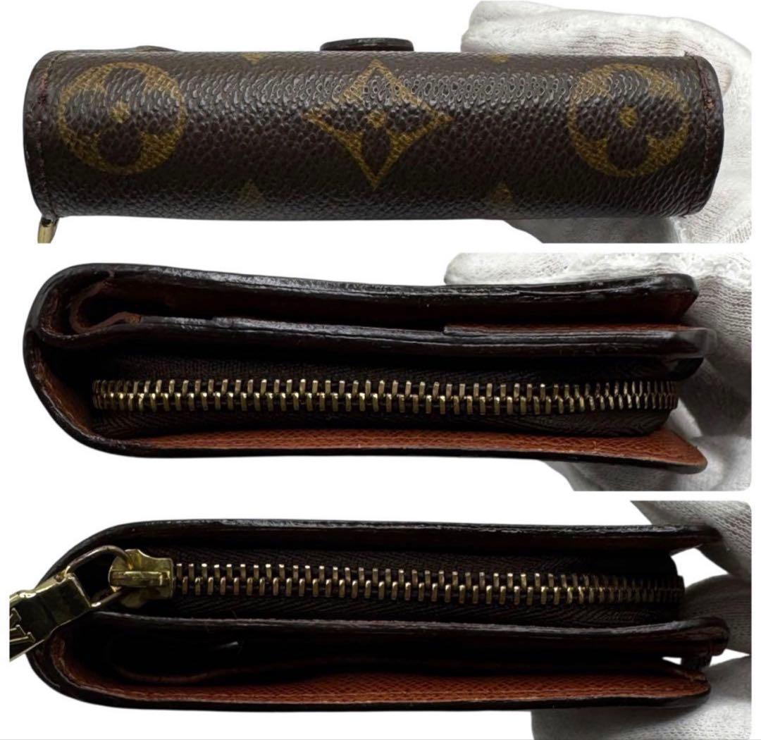 S級極美品★LOUIS VUITTON コンパクト ジップ モノグラム 折り財布