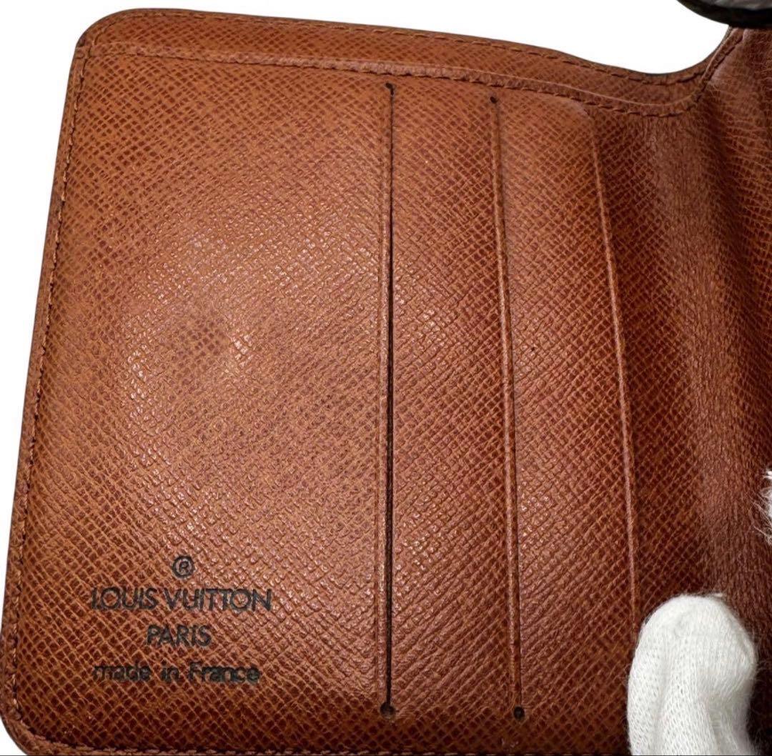 S級極美品★LOUIS VUITTON コンパクト ジップ モノグラム 折り財布
