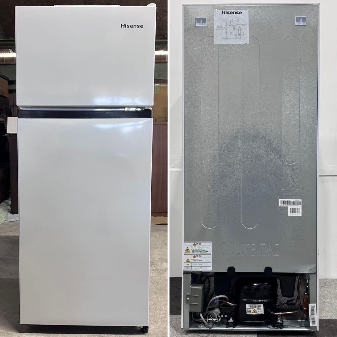 Hisense 冷蔵庫 HR-B12HW 124L 2023 家電 Ja2034