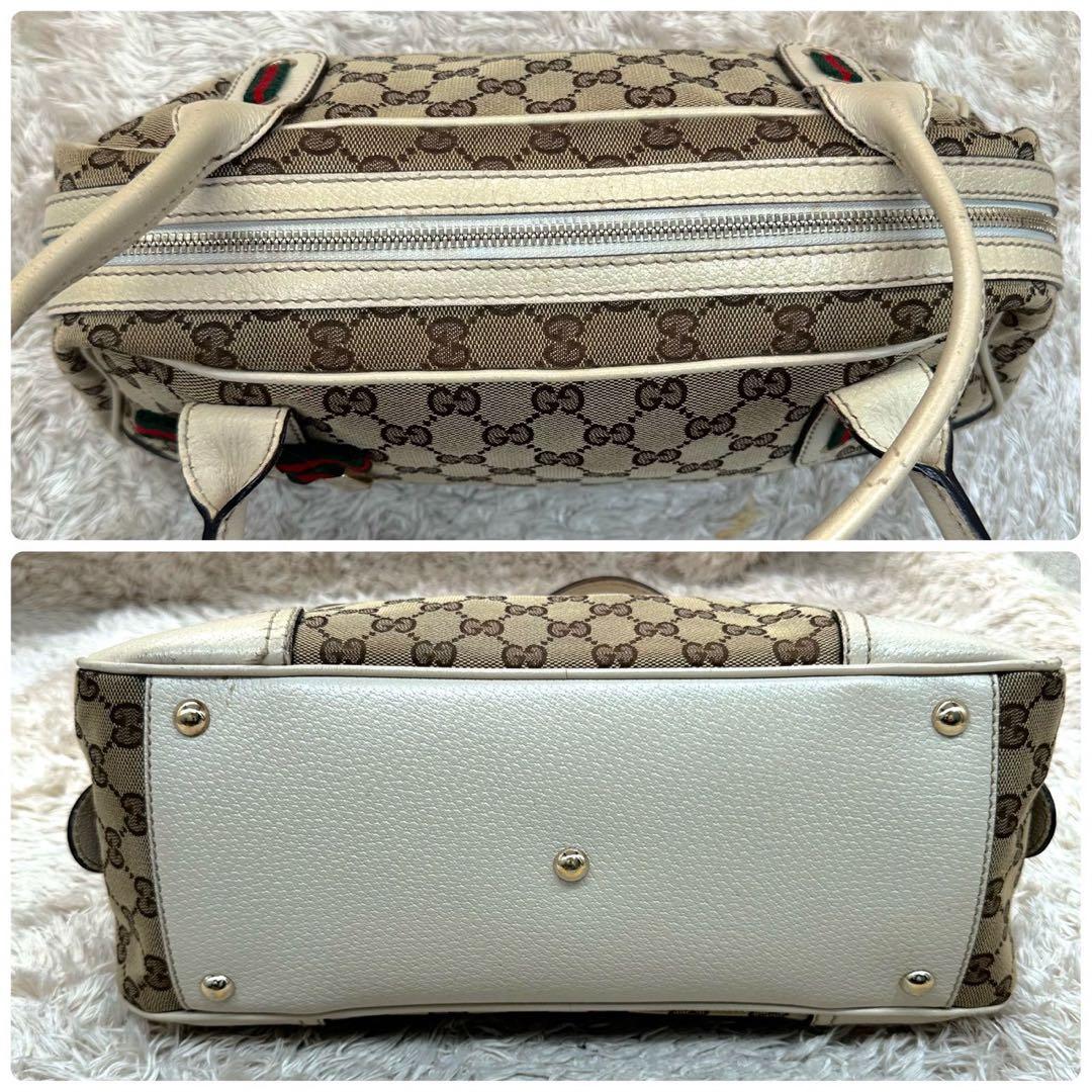 【美品】GUCCI シェリーライン プリンシー ミニボストン ショルダーバッグ