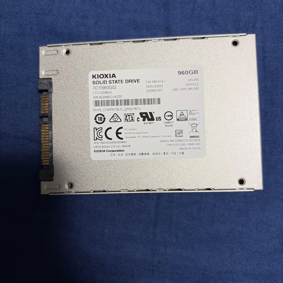 内蔵型SSD KIOXIA SATA SSD 960GB